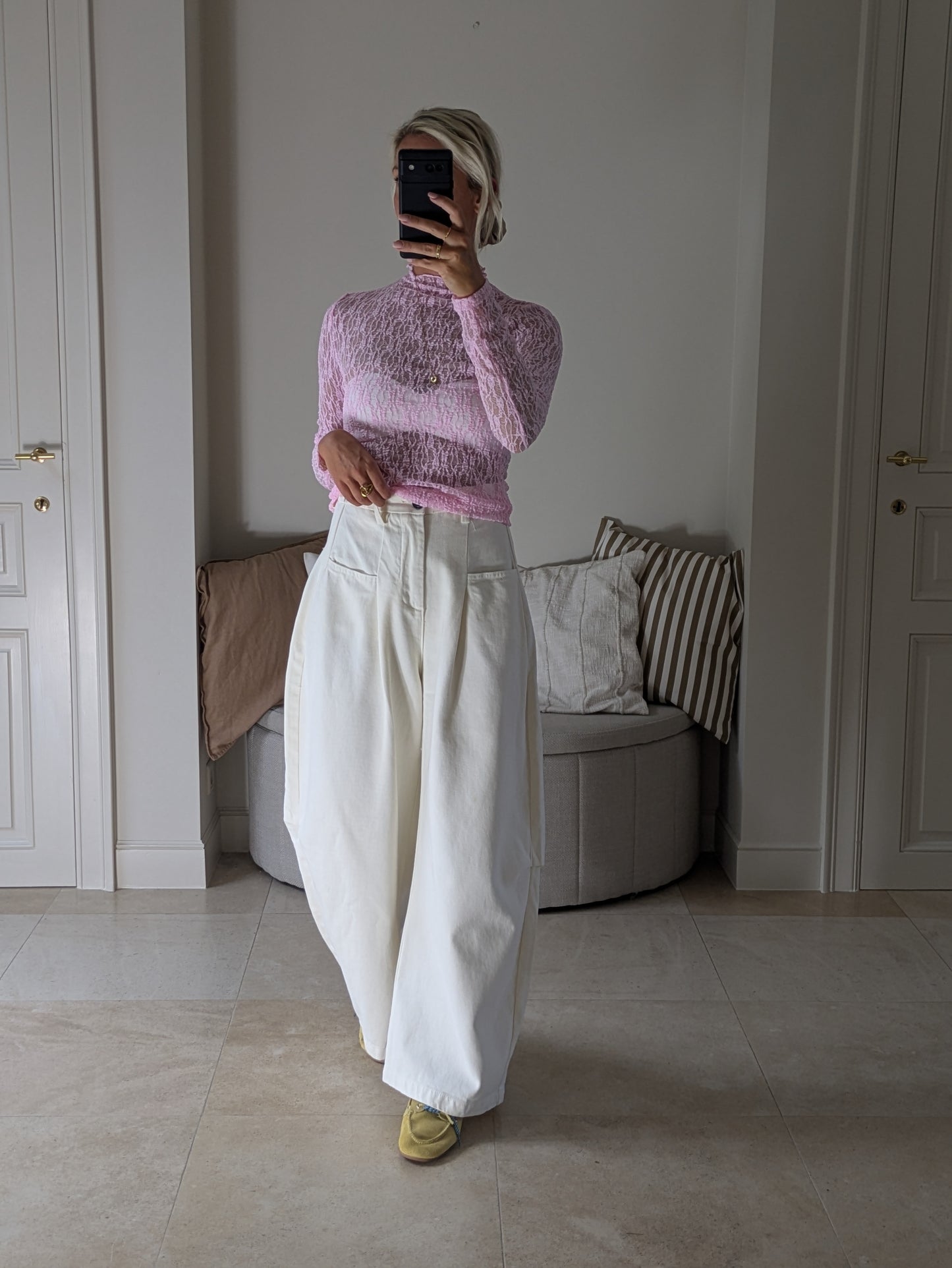 Lace top pink