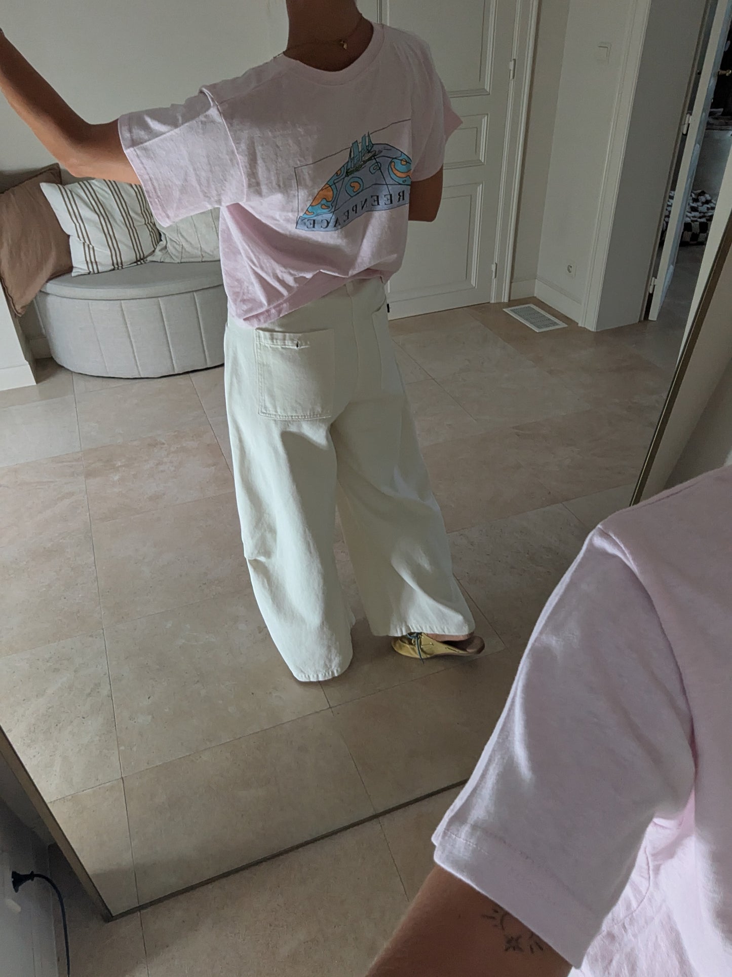 Surf tee pink