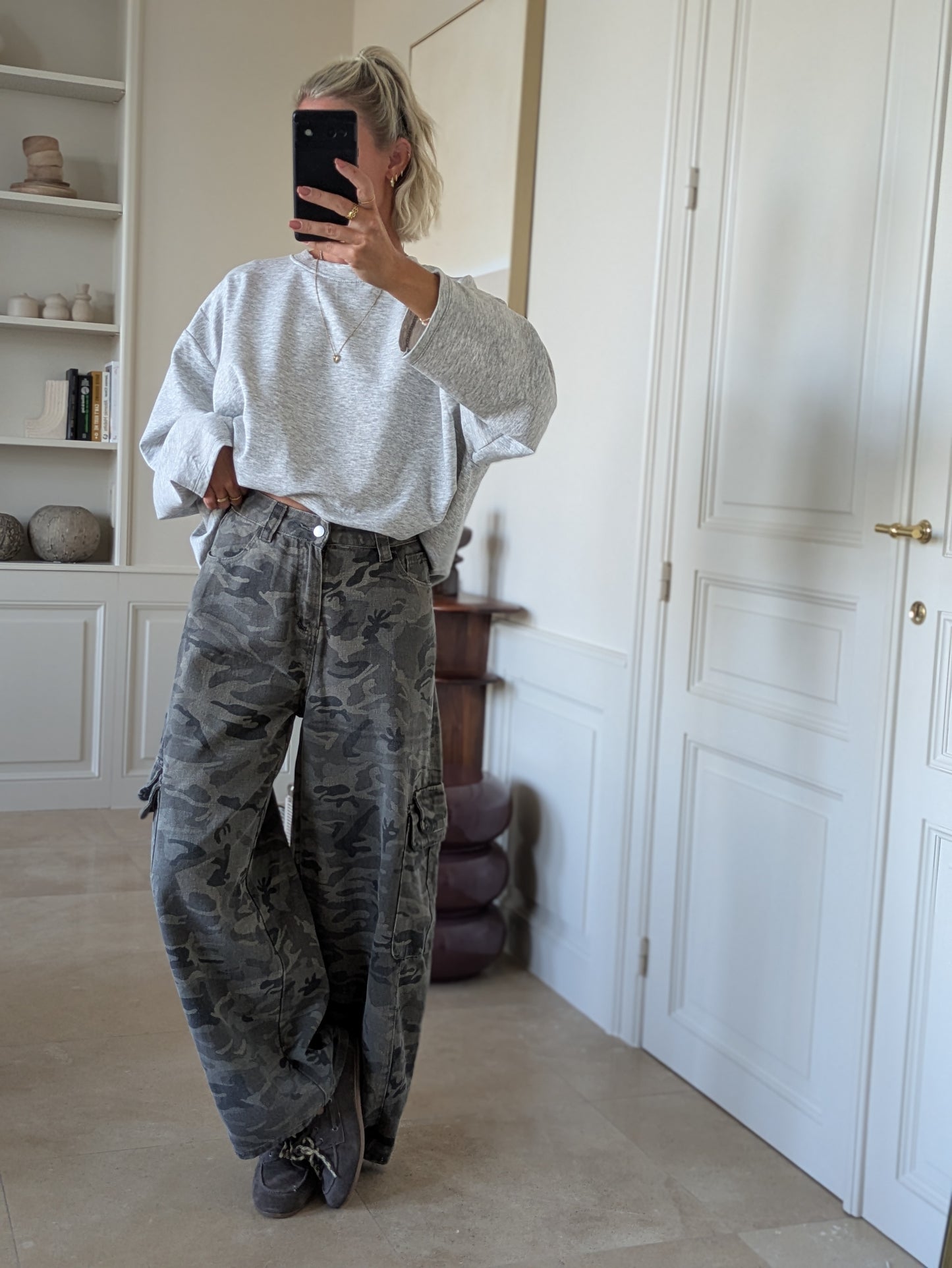 Poppy sweater white melange