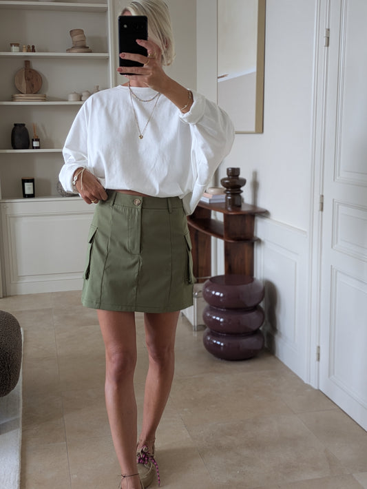 Cargo skirt kaki