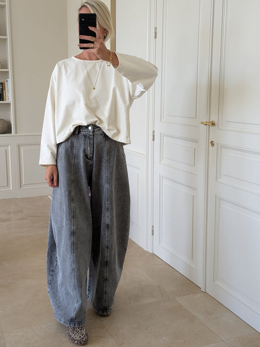 Fleur basic longsleeve cream