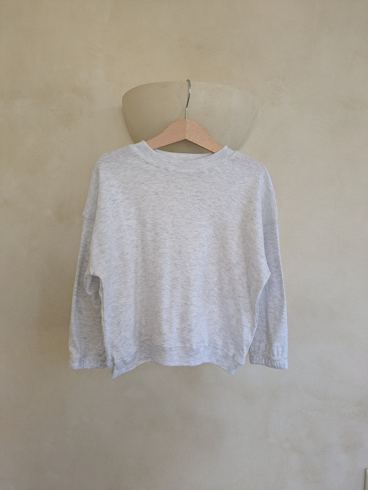 Soft sweatshirt white melange