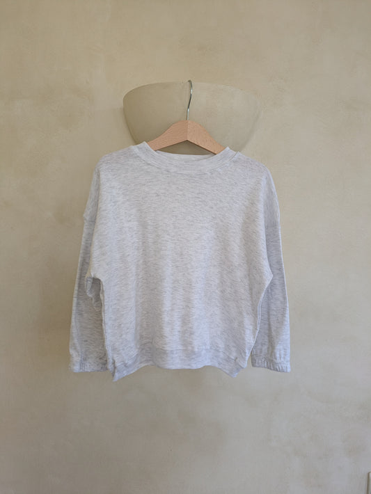 Soft sweatshirt white melange