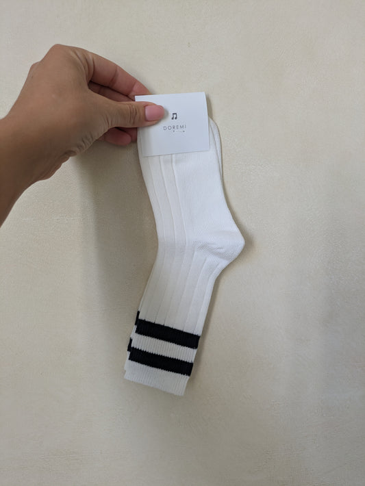Row sock white