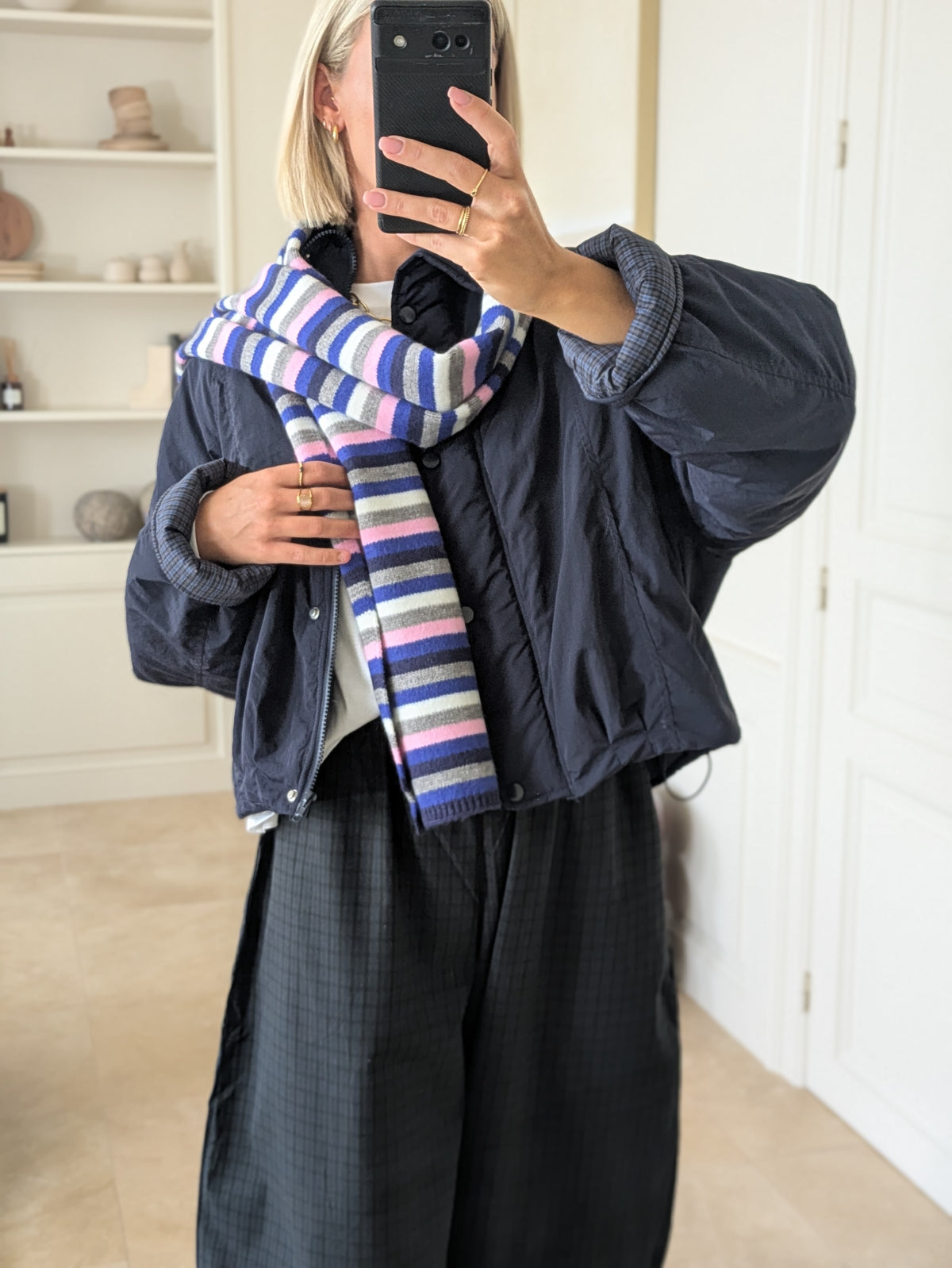 Striped scarf