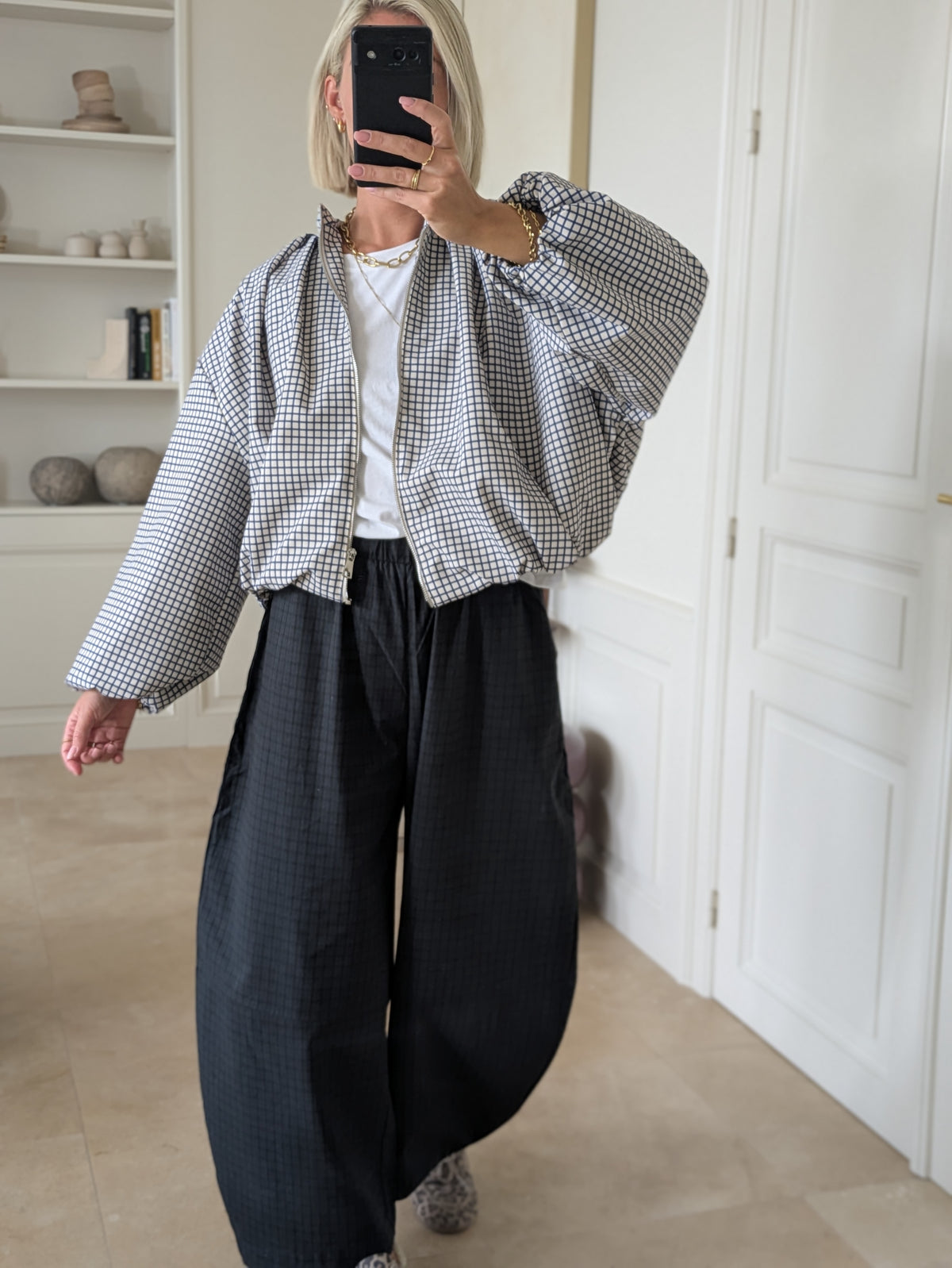 Sezanne check vest