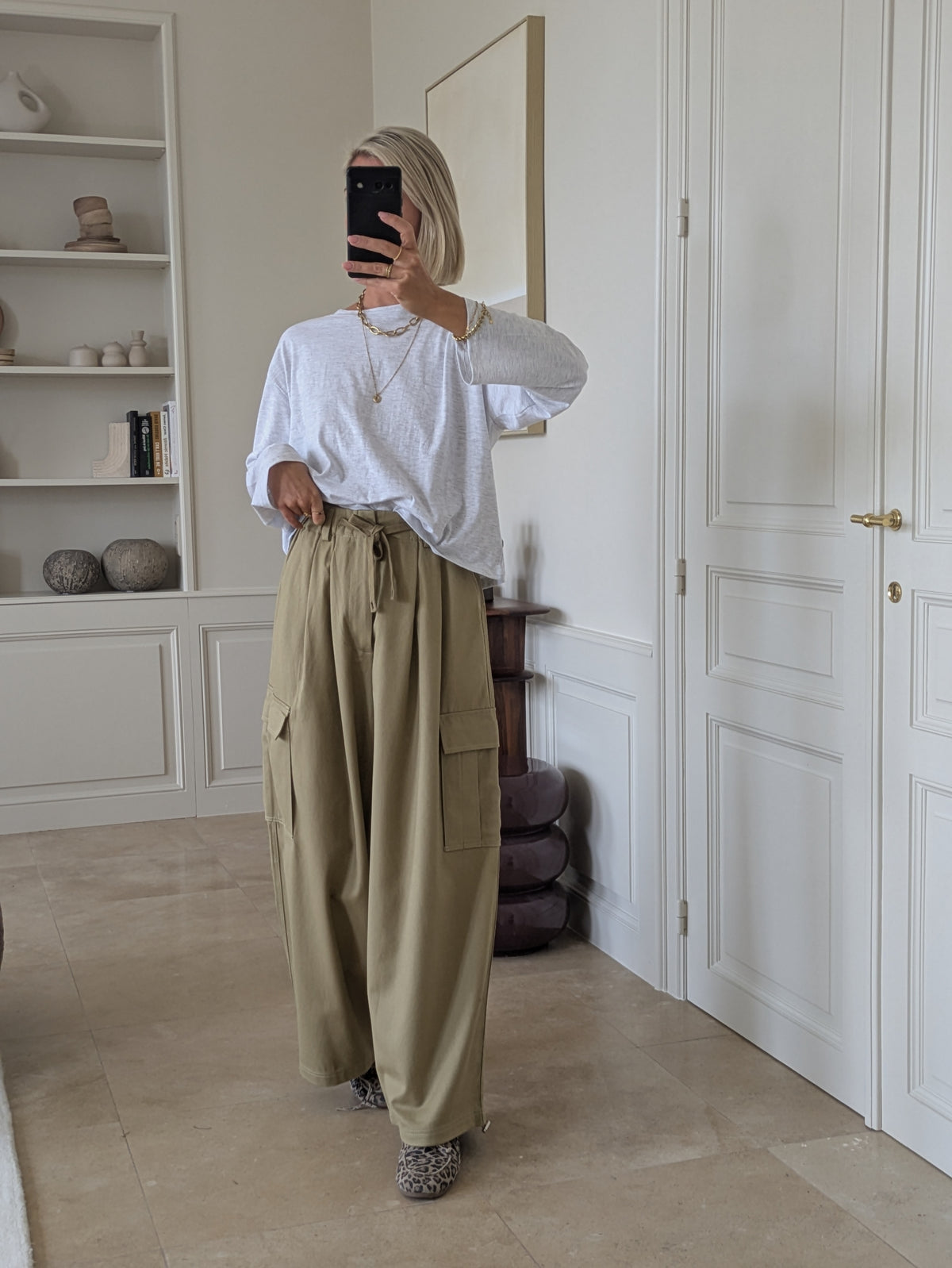 Yasmine cargo pants kaki