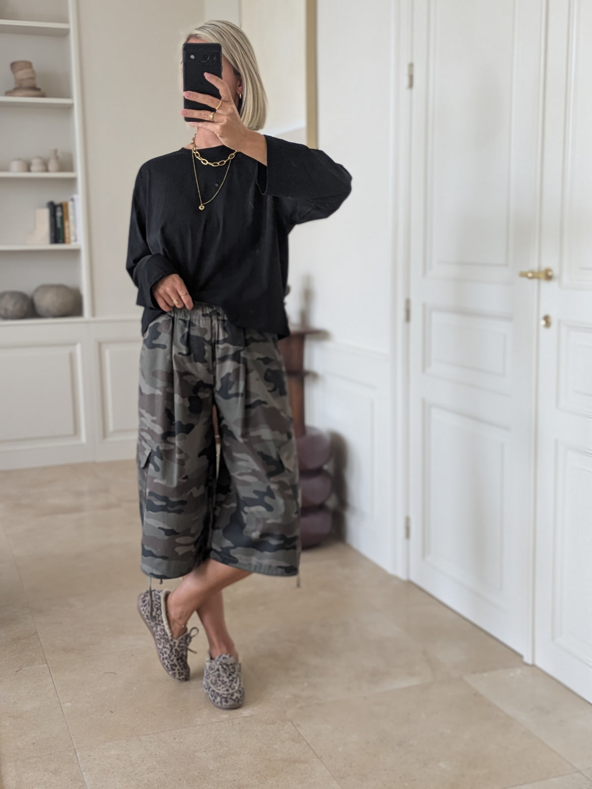 DEUXPOURDEUX THE LABEL - Olivia longsleeve tee black