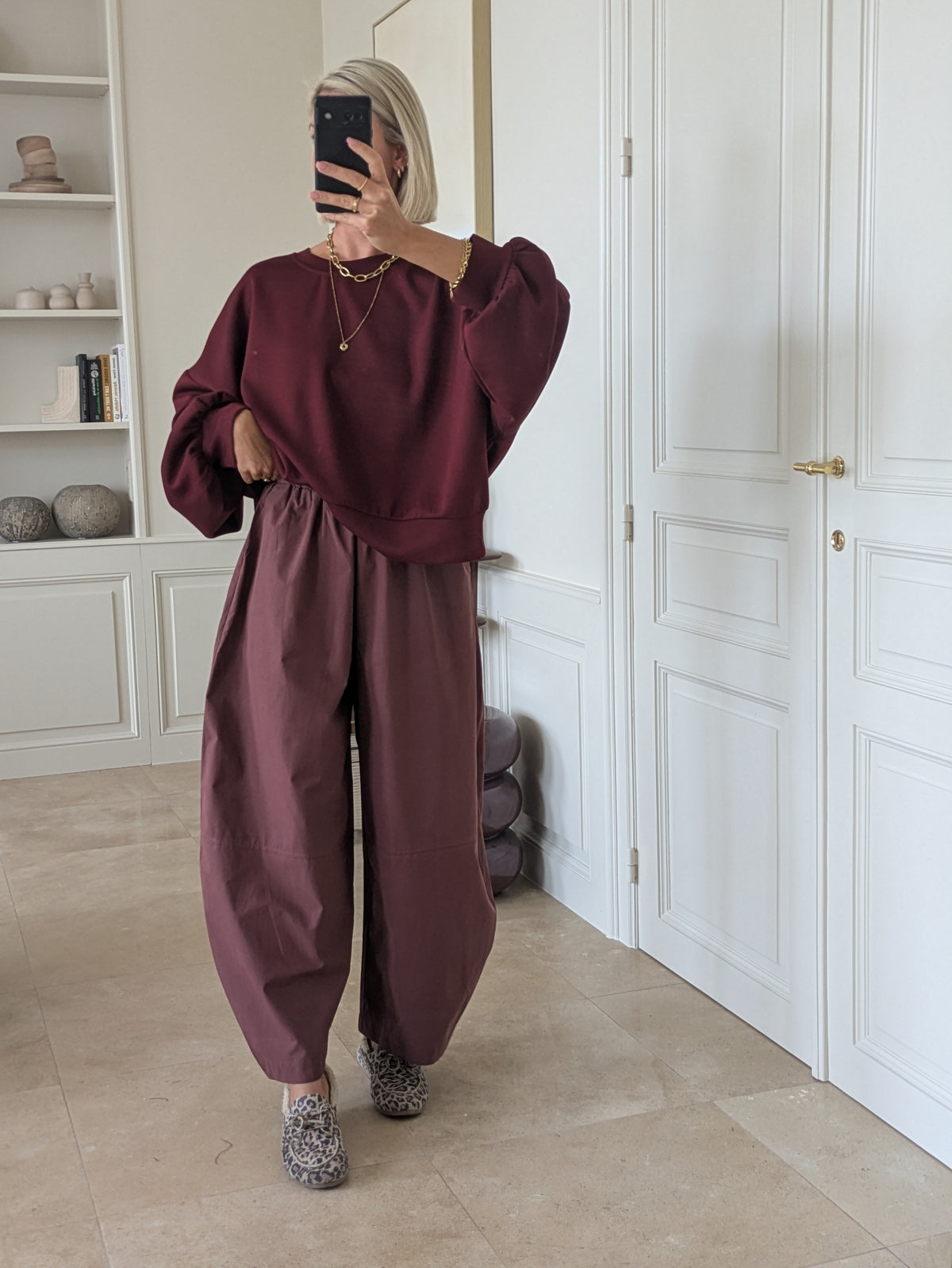 Amelia pants burgundy