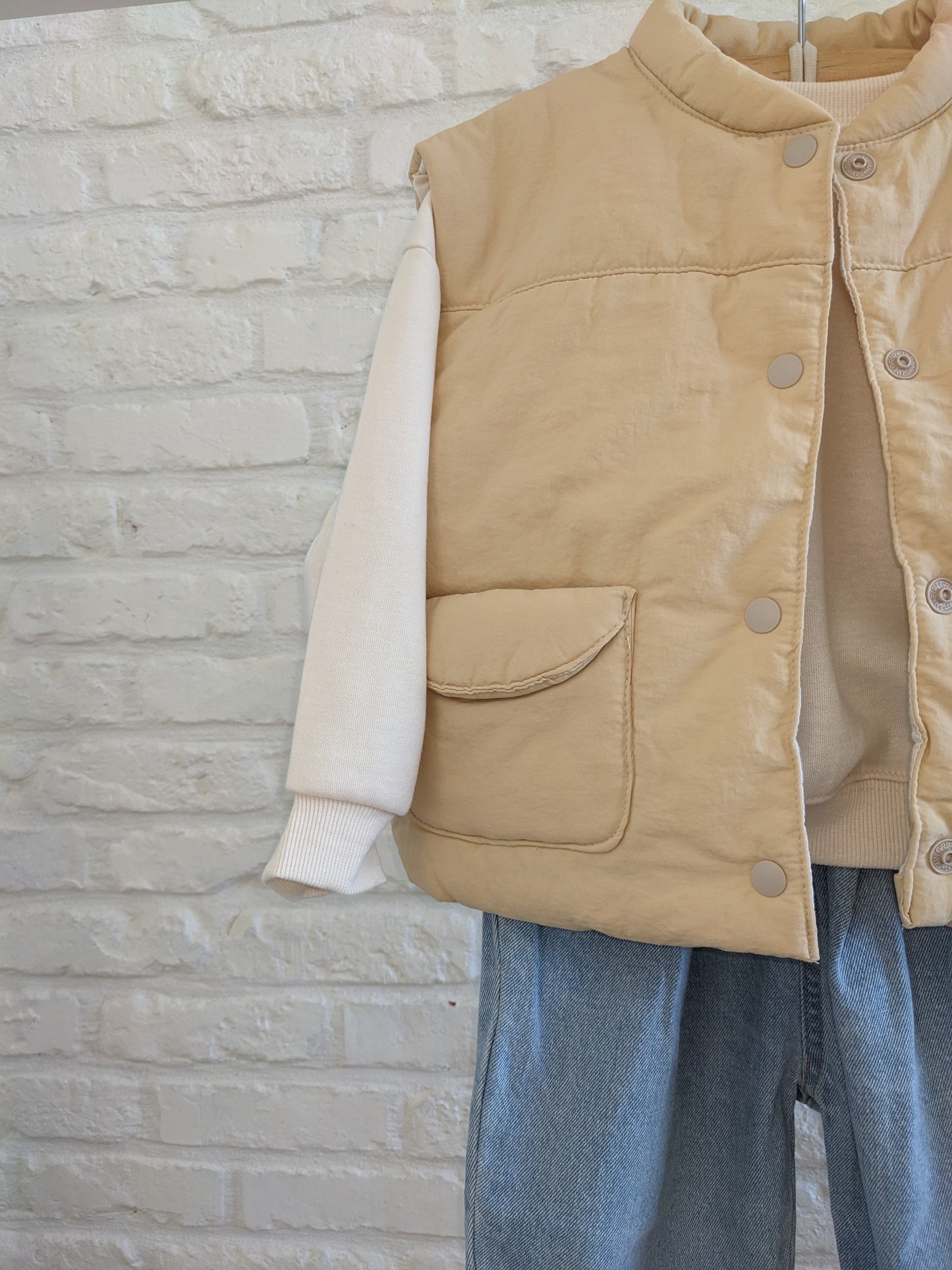 Bodywarmer oker/beige