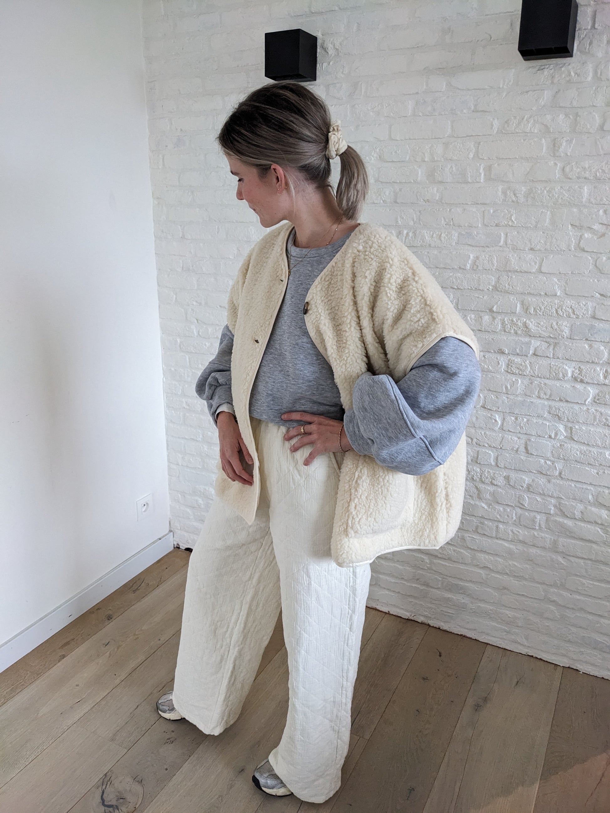 Bodywarmer Lala cream Deuxpourdeux