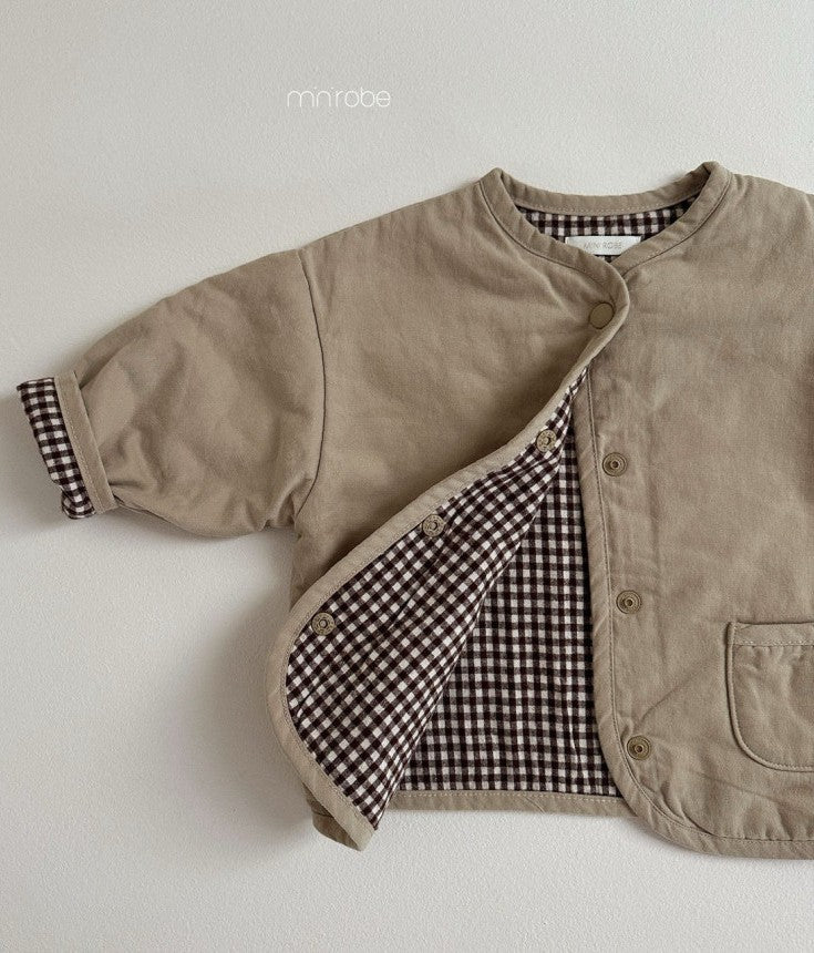 Reversible jacket beige