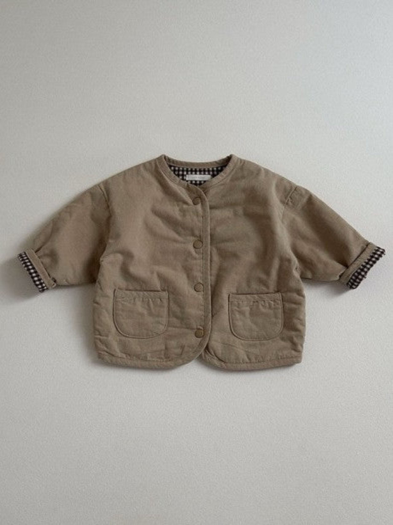 Reversible jacket beige