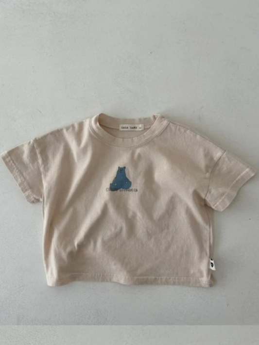 Bear tee beige