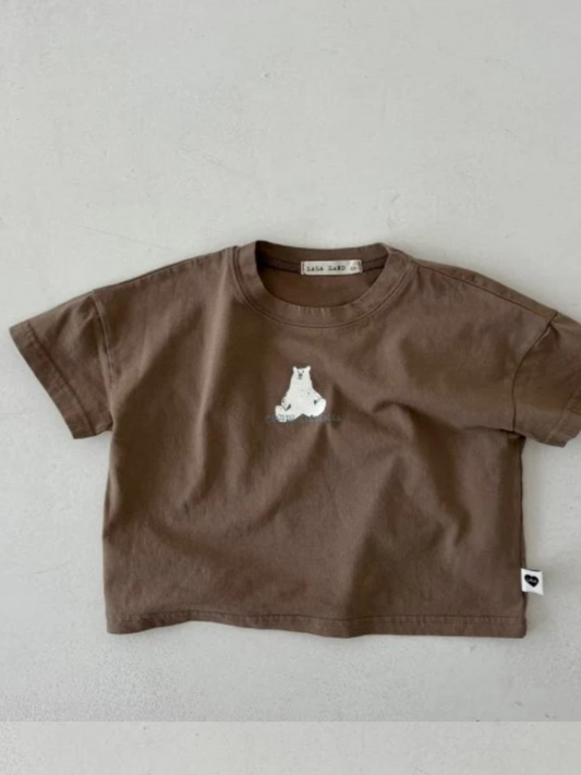 Bear tee brown