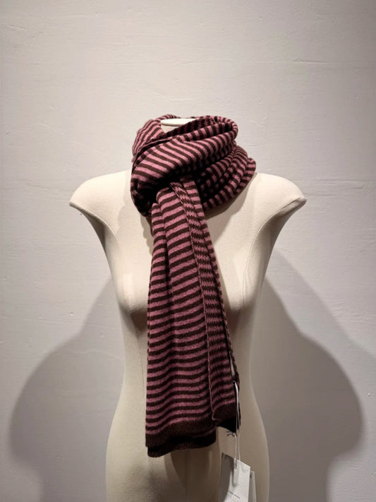 Elle scarf rose/choco