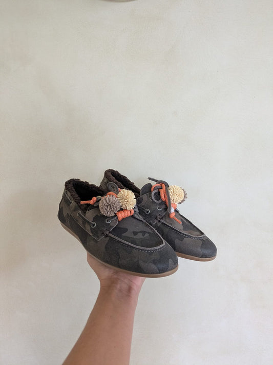 Army boat loafer