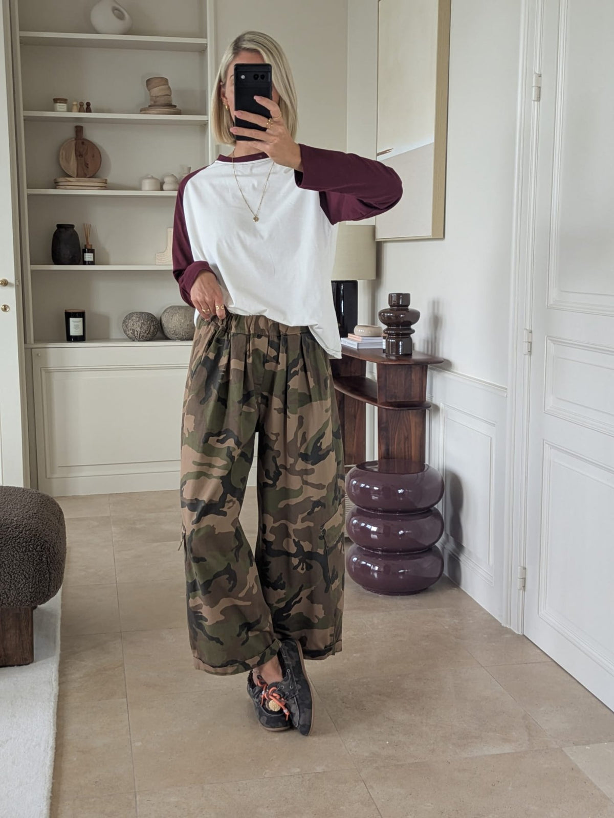 Emma raglan longsleeve burgundy