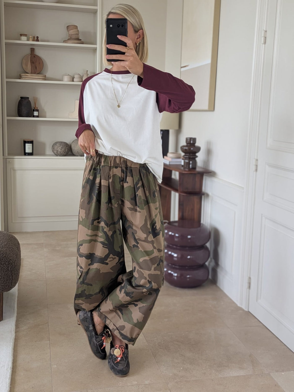 Emma raglan longsleeve burgundy