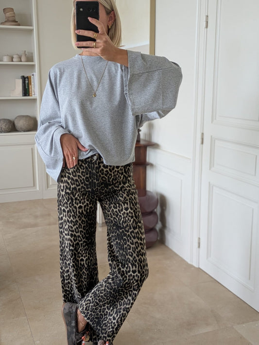 Oversized longsleeve grey