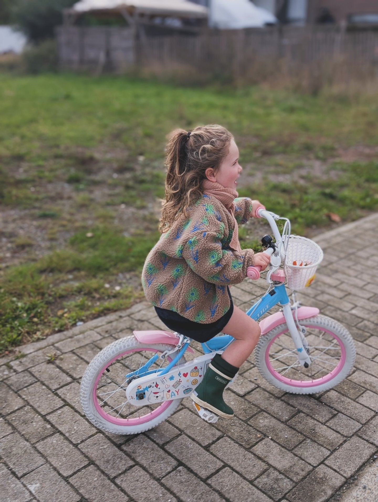 Flower fleece jacket