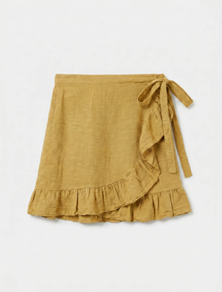 Coco wrap skirt yellow