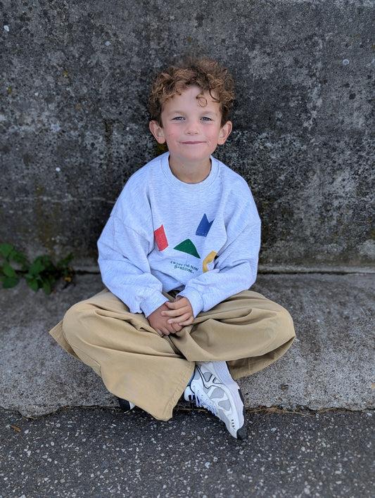 Shape sweatshirt white melange